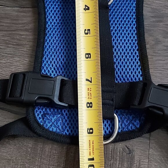 REPLACEMENT Dog Car Harness Vest Breathable Blue Mesh Fabric - Size Large - Picture 6 of 8